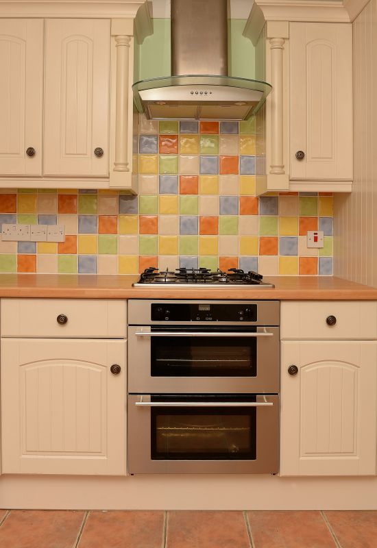 Kitchen with Colorful Backsplash