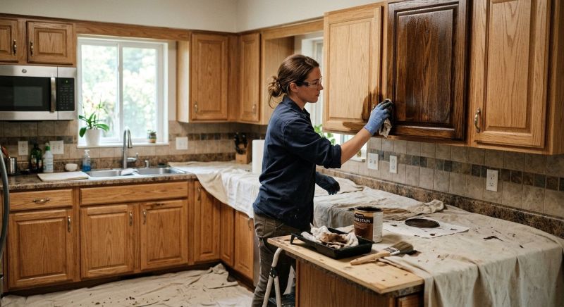 Kitchen Cabinet Staining in Indianapolis, IN