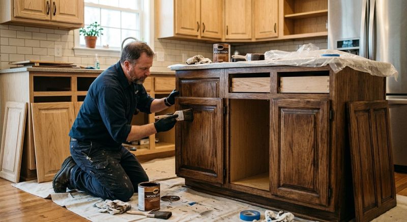 Kitchen Cupboard Refinishing in Dayton, OH