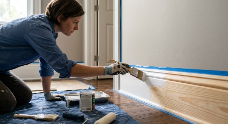 Wood Trim Painting in Waco, TX